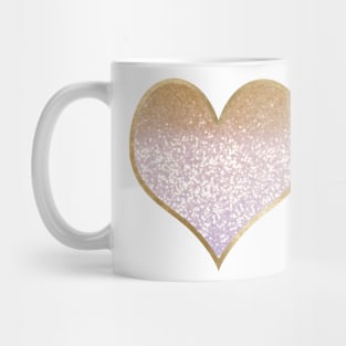 Heart - golden blush gradient Mug